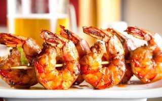 Креветки на мангале. Рецепт в панцире и без, на решетке, шпажках, маринад с соусом, чесноком, овощами