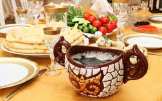 Лывжа. Осетины варят лывжу из баранины, говядины, утки и курицы.