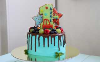 Приготовление и оформление красивого торта на 1 годик девочке и мальчику