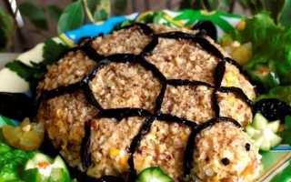 Салат Черепаха — классические рецепты салатов Черепашки с курицей