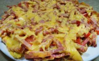 Пицца из картошки на сковороде за 10 минут. Рецепт