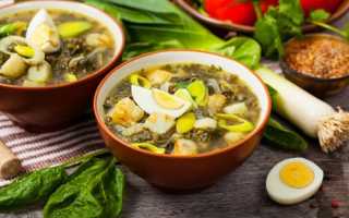 Зеленый борщ с щавелем и яйцом — 9 простых и вкусных рецептов