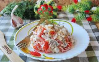 Салат Алекс с курицей и шампиньонами. Рецепт с фото