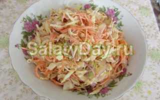Салат с вермишелью быстрого приготовления. Простые салаты на скорую руку — рецепты